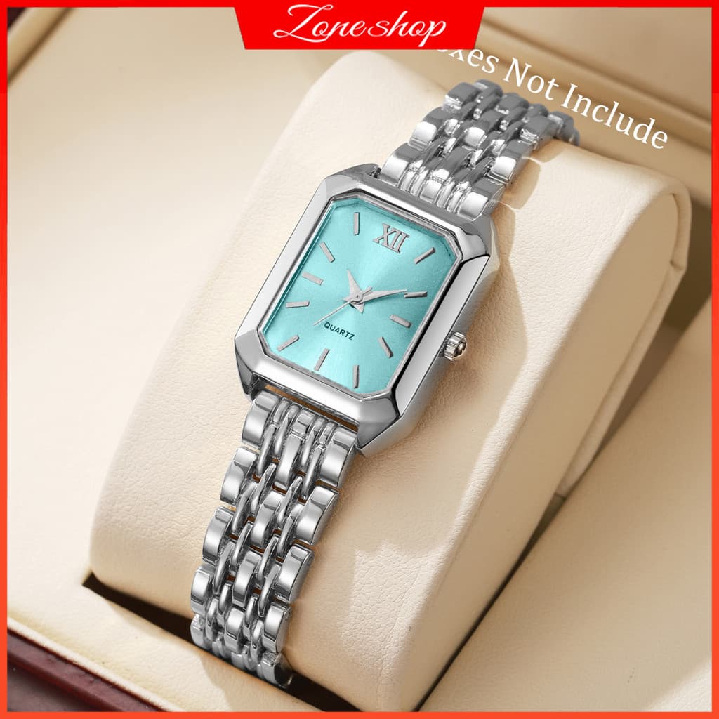 1/2 Pçs Feminino Elegante Pulseira De Aço Inoxidável Relógio De Quartzo Moda Retângulo Analógico Relógios De Pulso Menin