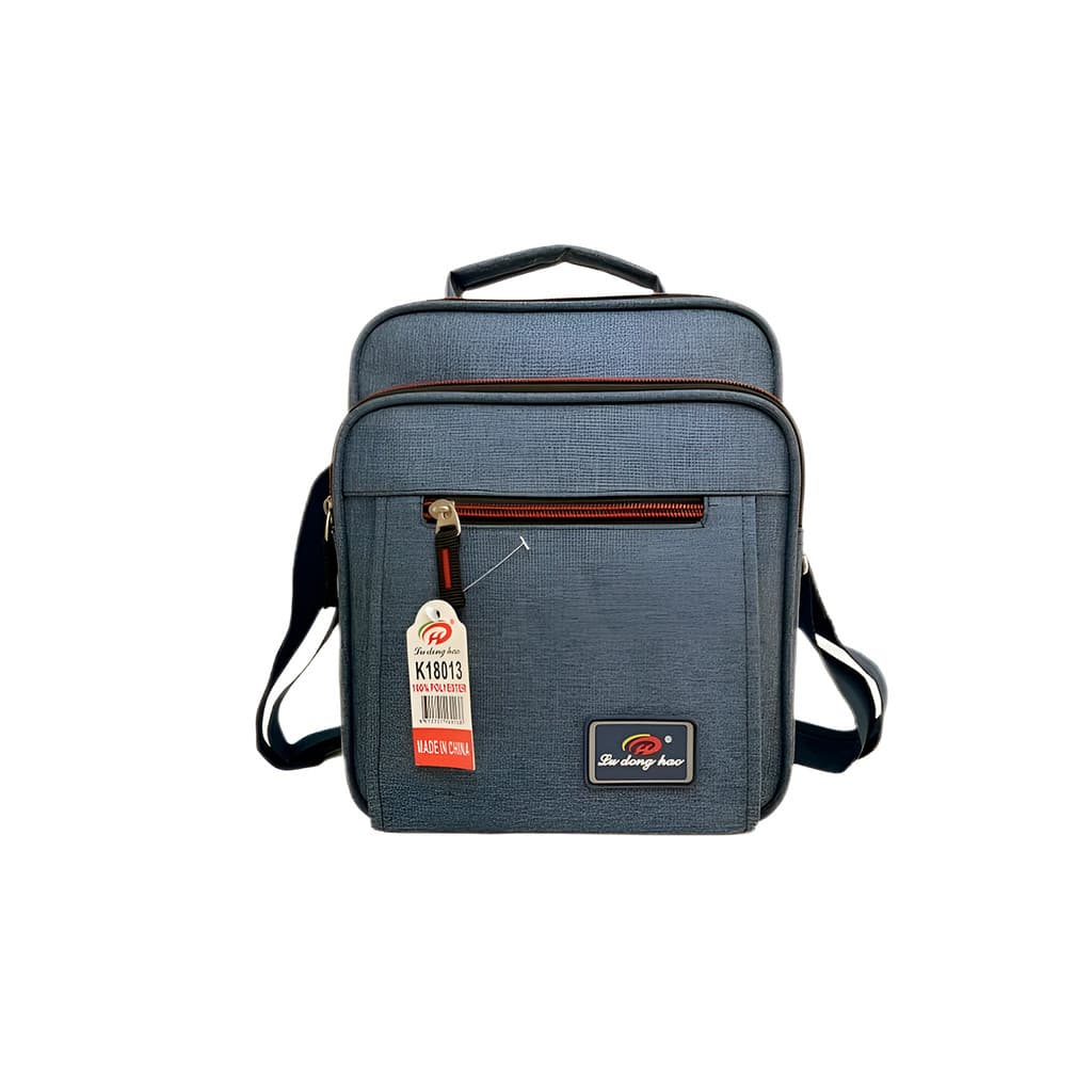 Bolsa Pasta Executiva Masculina Tiracolo Transversal Cinza