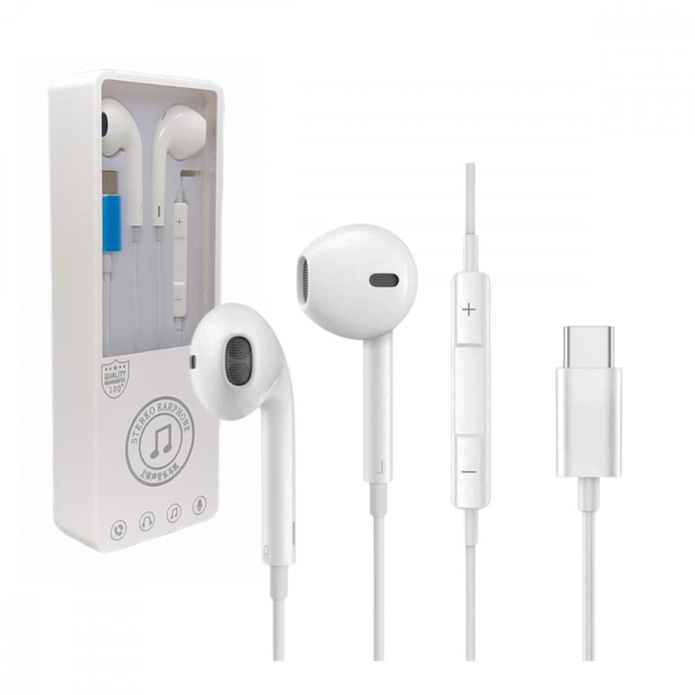 Fone Intra Auricular Tipo-C com Controle de Volume