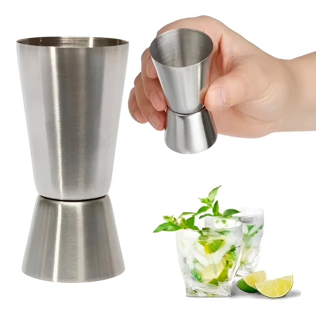 Dosador Duplo 30ml E 60ml Inox para Bebidas Medidor