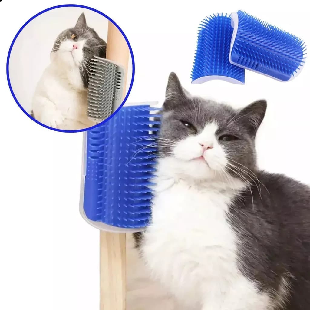 Escova Coçador De Gato + Brinde (Catnip)
