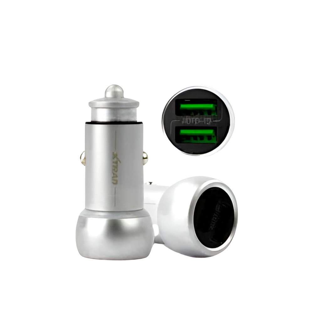 Carregador Fonte Veicular USB 2 Saídas Porta Dupla com Cabo