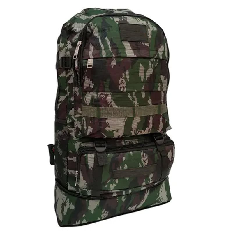 Mochila Tática 50L - Camuflada e Versátil para Acampamento e Atividades ao Ar Livre