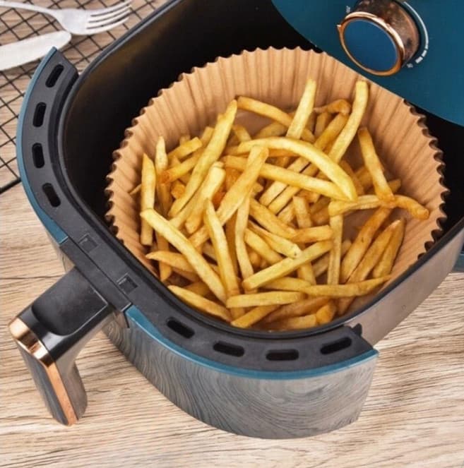 100 Pcs Papel Forro Air Fryer Antiaderente Forma Antiaderent
