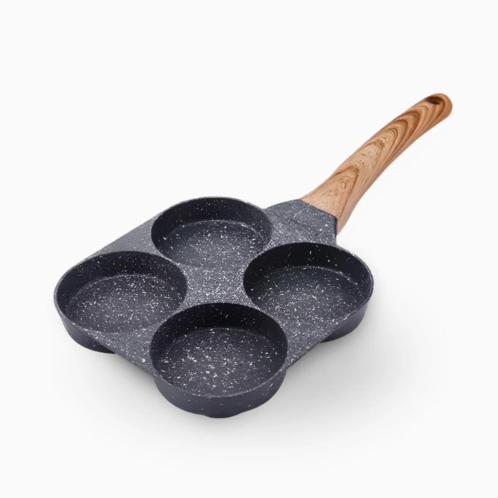 Frigideira com 4 Divisórias Antiaderente – Ideal para Panqueca, Ovos E Hambúrguer
