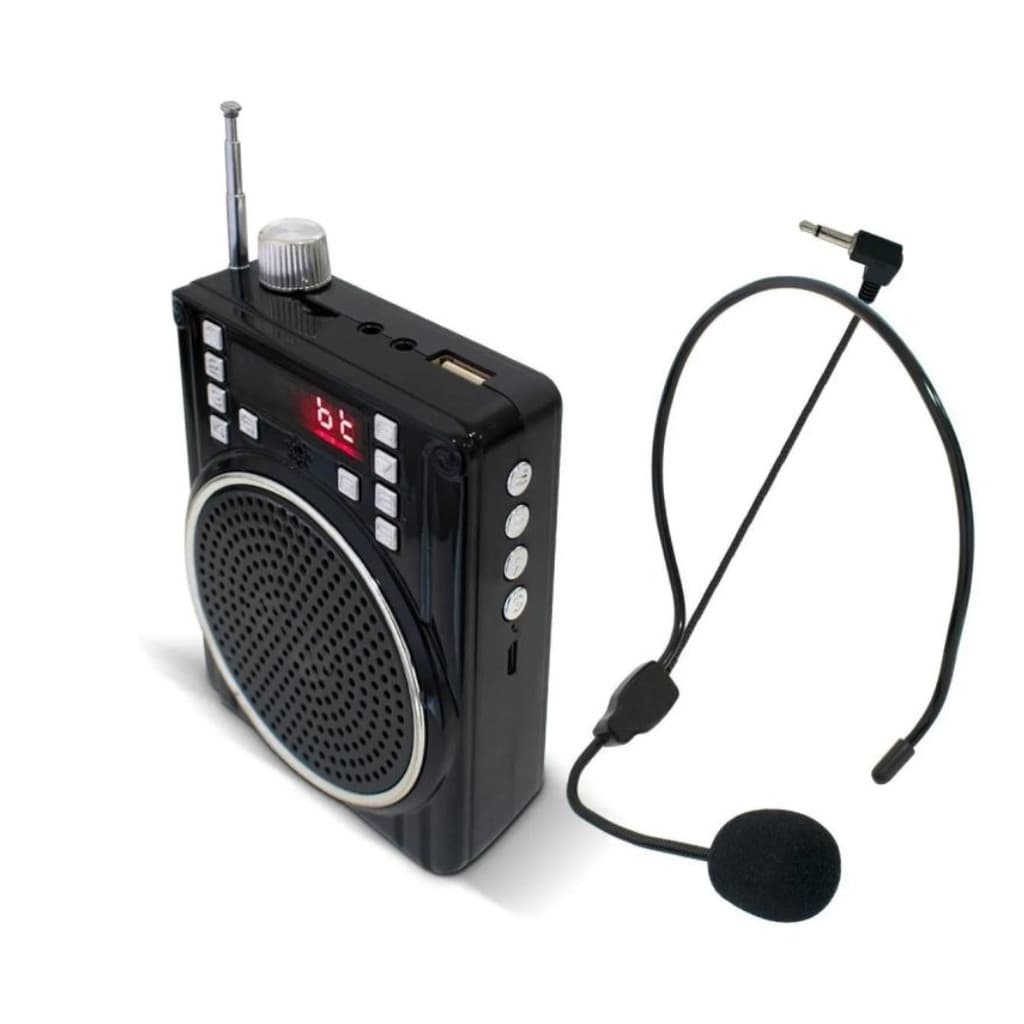 Amplificador de Voz Megafone Original Bluetooth com Microfone e Rádio
