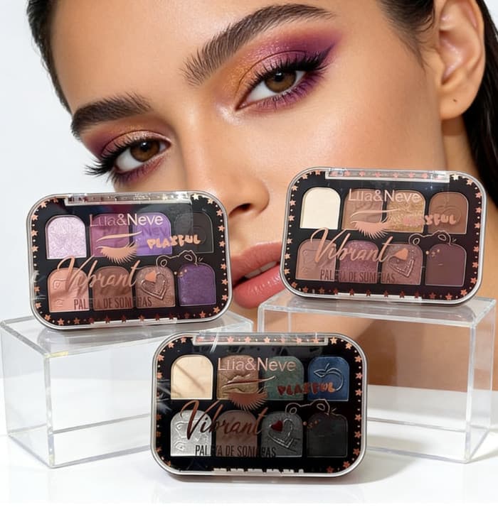 Paleta Sombras de Cores Vivas Lua&Neve - Vibran, Mates e Cintilantes ✨ujuold6024