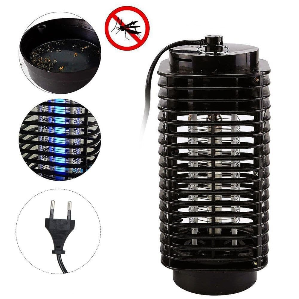 Armadilha Mata Mosquito Pega Inseto Led Luz Choque Elétrico
