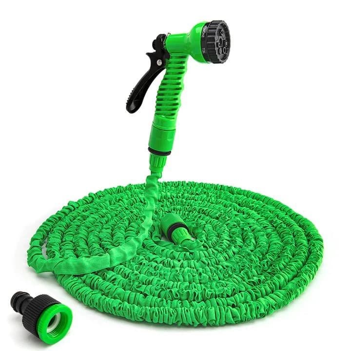 Mangueira Jardinagem Bico Esguicho Irrigação Limpeza 15m Verde