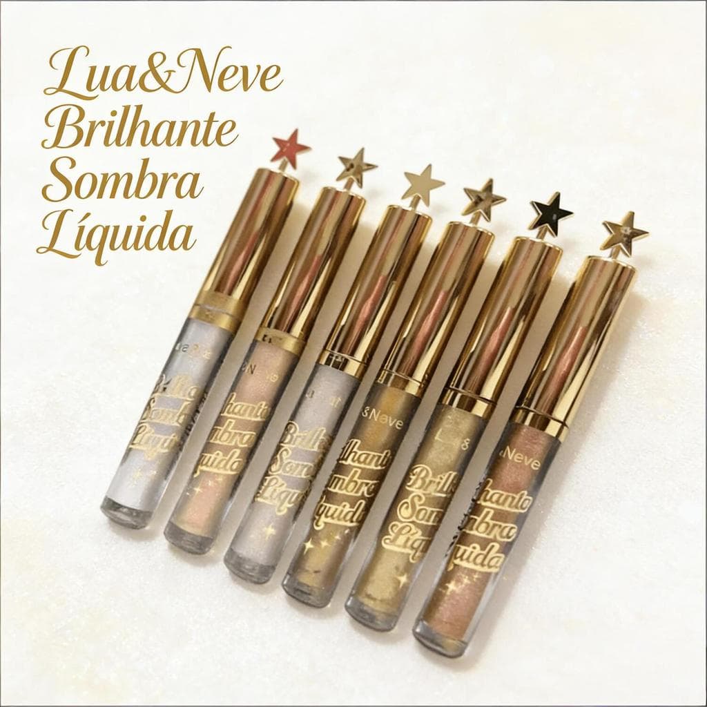 Sombra Líquida de Brilho Lua&Neve - Pigmentação, de Aplicação Fácil LN05056