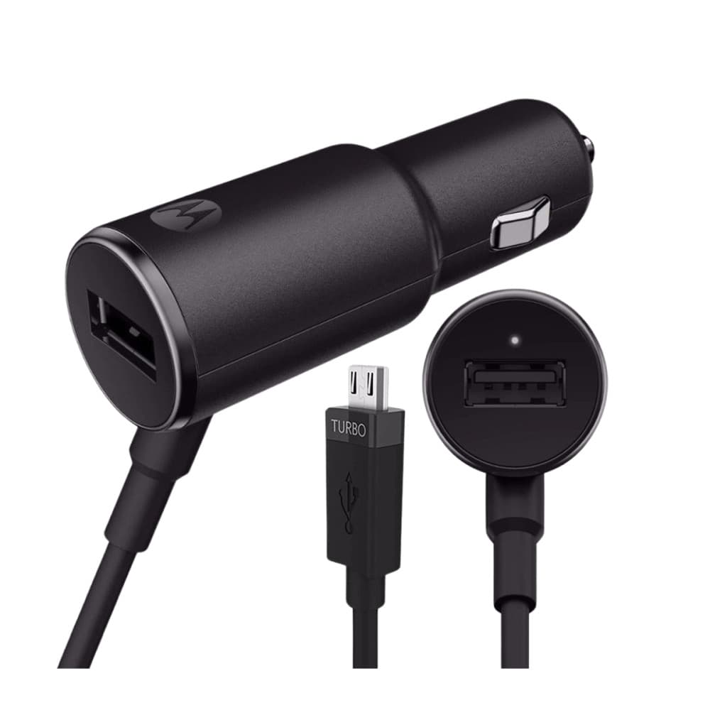 Carregador Turbo 25W Veicular USB + Cabo V8 Fixo