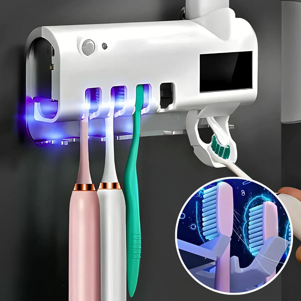 Suporte escova de dente Esterilizador UV Porta