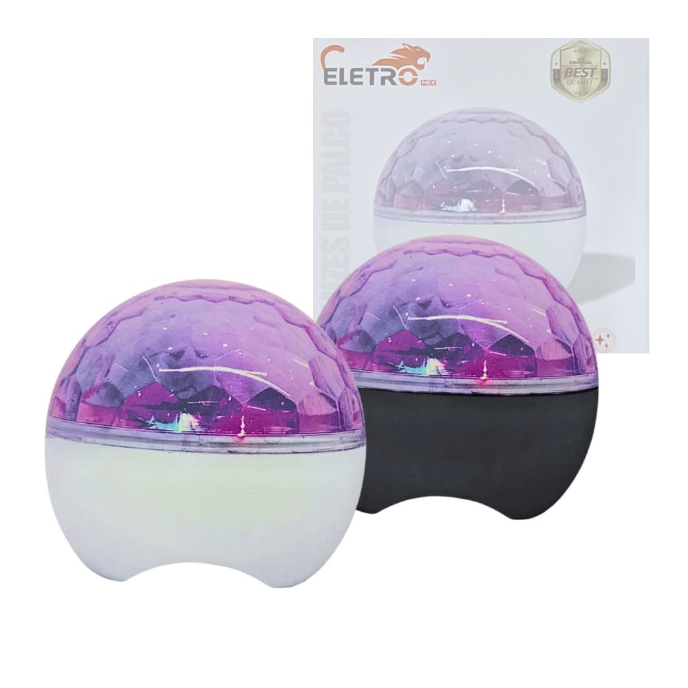 Mini Globo de Luzes LED Festas 5W com FIO conexão USB Eletromex EL-1953