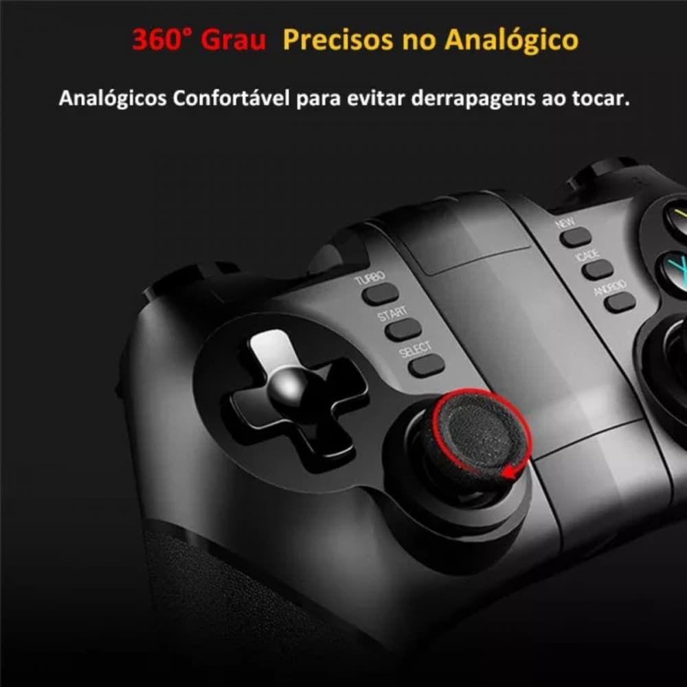 Controle Gamer Celular Joystick Manete Bluetooth