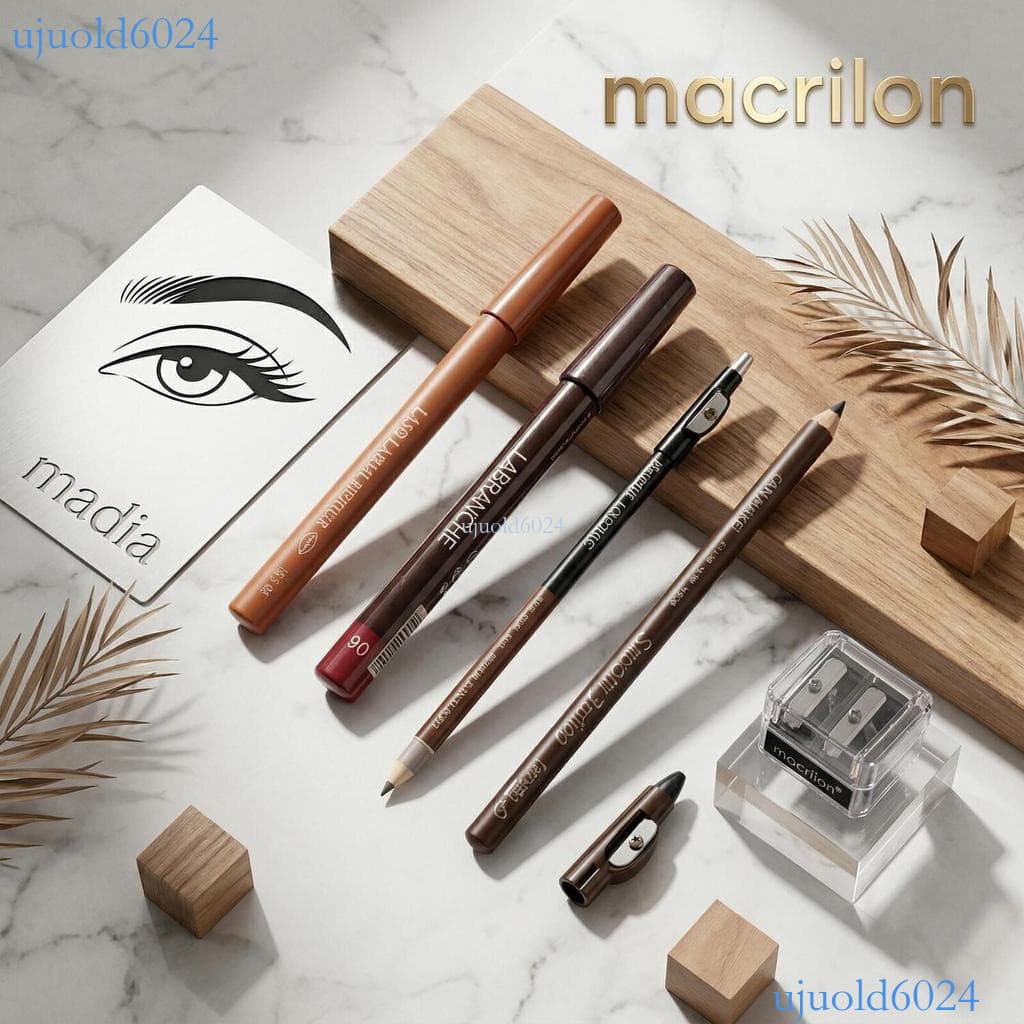 Kit Maquiagem Lápis Delineador Olhos, Contorno Labial e Sobrancelha + Apontador Macrilan Pronta entrega ✨ujuold6024