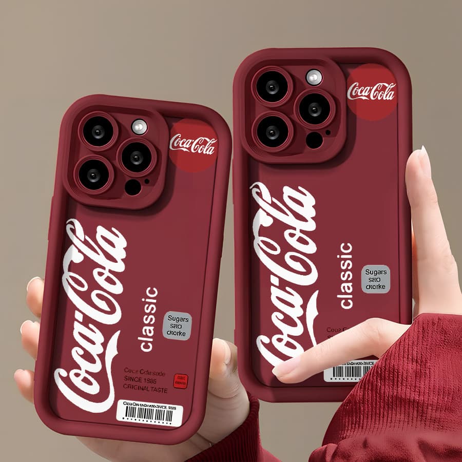 Coca-cola  Escada para iPhone 7 8 11 12 13 14 15 16 17 PRO PROMAX PLUS AIR 16E 31AIR X XS XR XSMAX