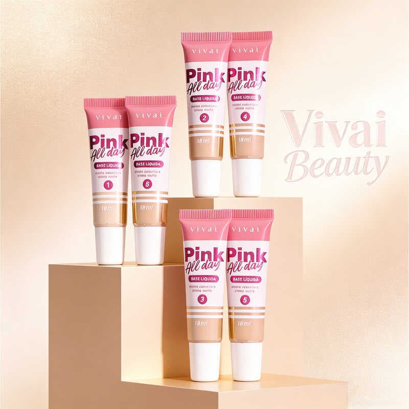 Base Vivai Pink All Day - Fórmula Leve e Acabamento Natural 1104.1.1