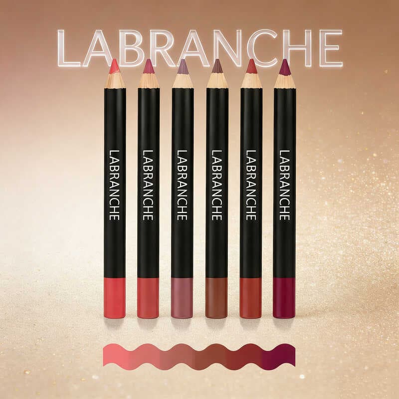 Lápis Delineador Labial Labranche - Resistente à Transferência, Versátil para Looks Matte ou com Gloss