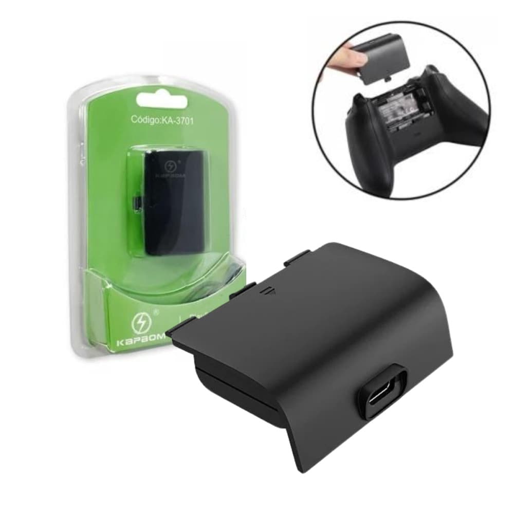 Bateria Controle Xbox One Recarregável Kapbom – Alta Durabilidade LED Indicador| Rápido Carregamento