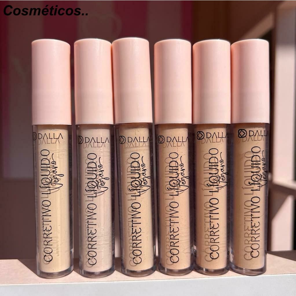 Corretivo Líquido Dalla - Cobertura Vegana e Toque Natural DL043  Cosméticos..