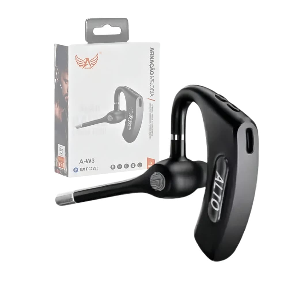 Fone de Ouvido Bluetooth 5.0 Bidirecional com Microfone Pronta Entrega