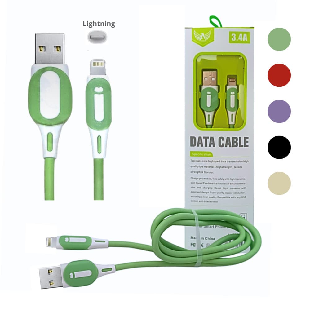 Cabo Lightning 3.4A Altomex 1 Metro USB iPhone Carregador Rápido Cabo de Dados Reforçado AL-2056-5G