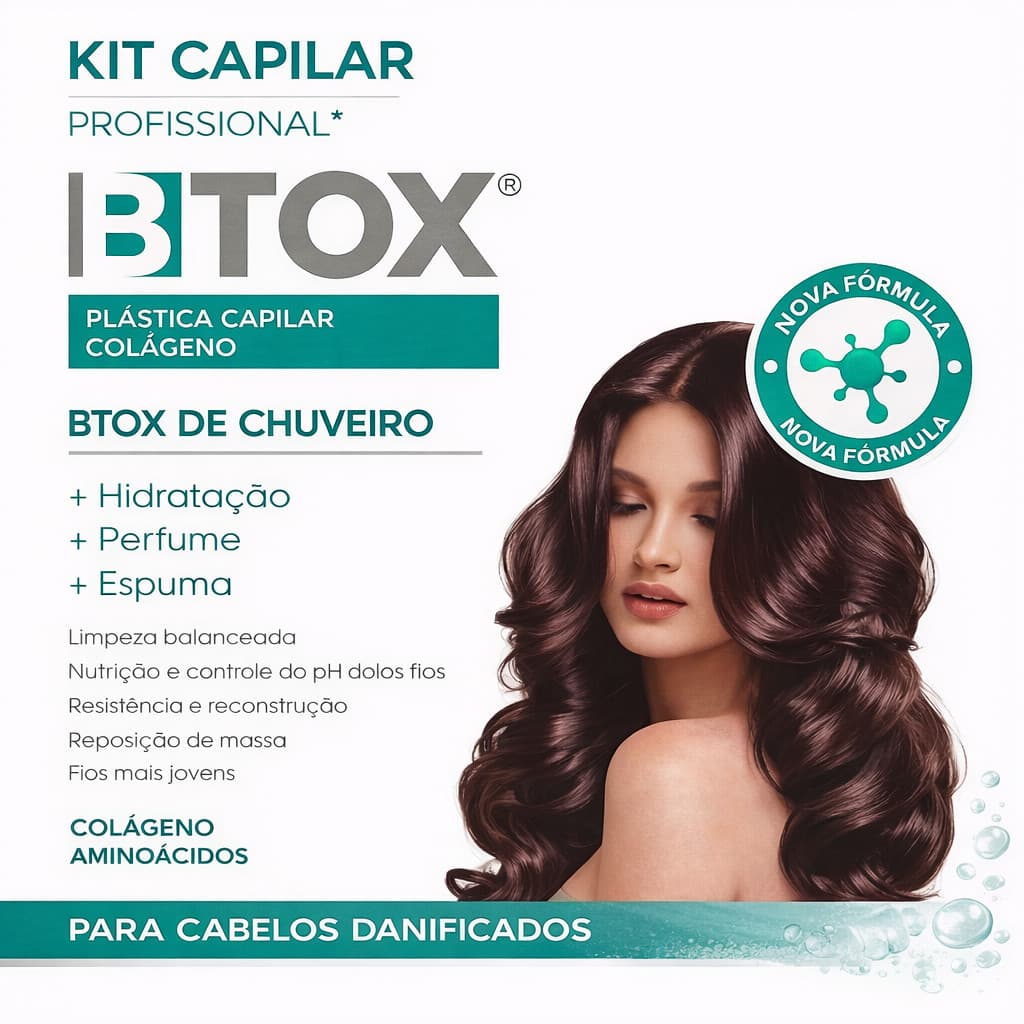 Kit Capilar Btox Plástica Capilar e Colágeno