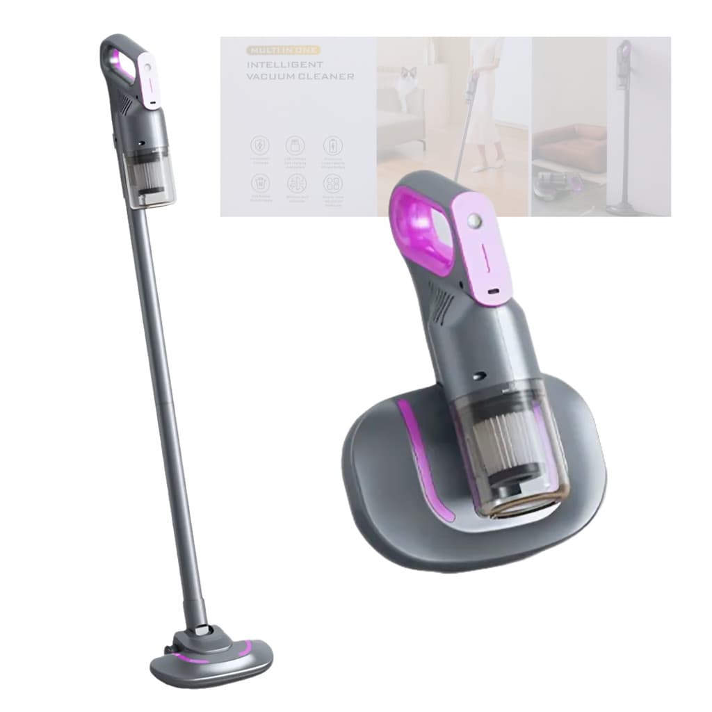 Aspirador De Pó Vertical e de Mão Sem Fio Bivolt 2 Em 1 Recarregável T&Z TZ-141