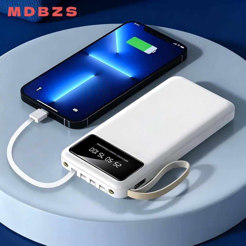 Power Bank A'Gold 10000mAh com Suporte e 3 Cabos BTE-18A