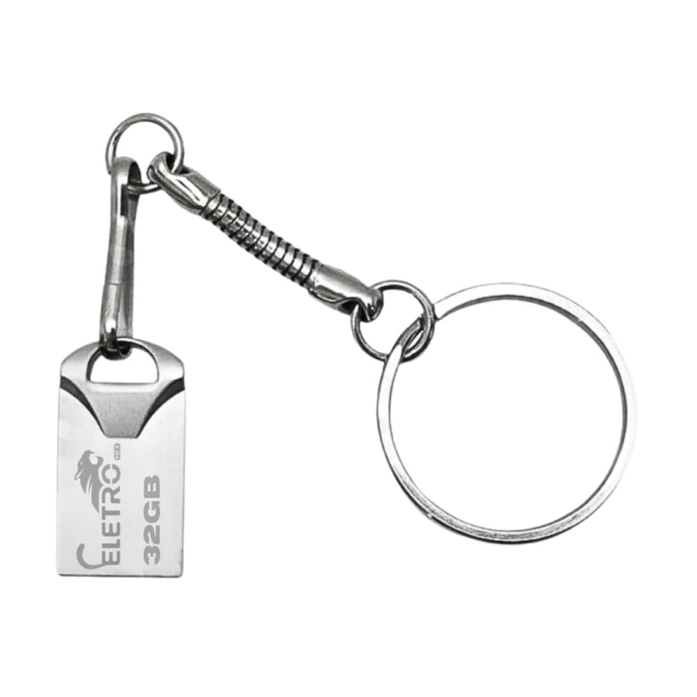 Pendrive Chaveiro 32GB Unidade Flash USB de Alta Velocidade Eletromex EL-AU-32