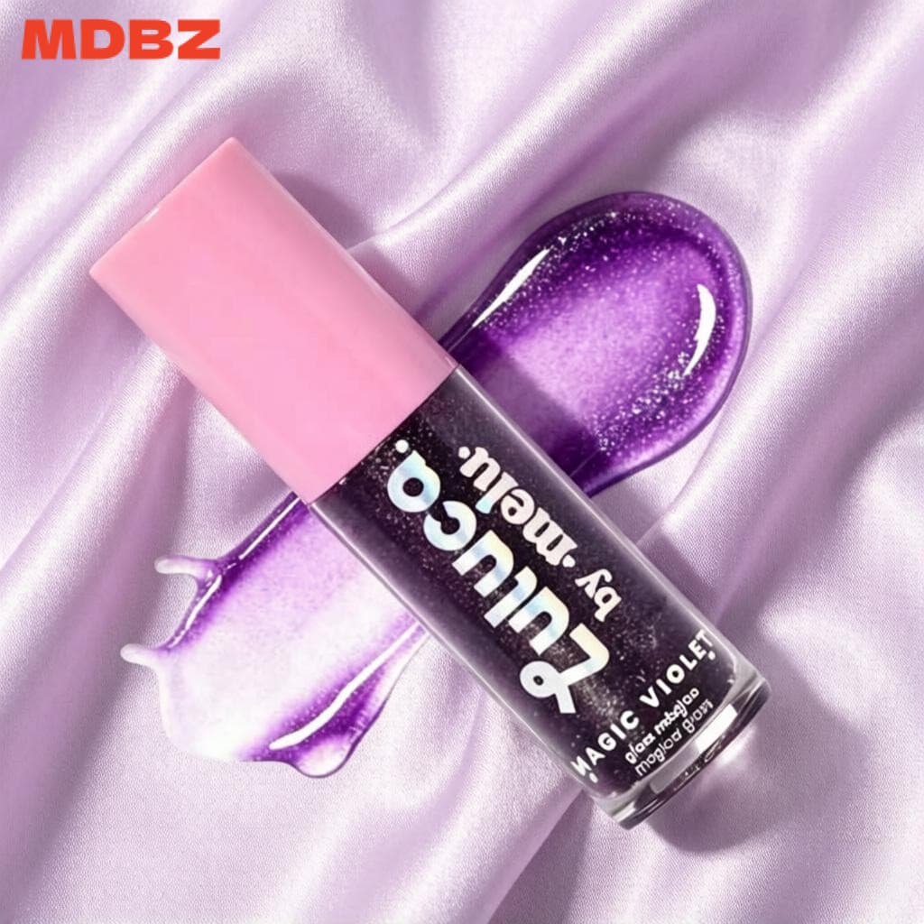 Gloss Labial Luluca Magic Violet: Brilho Natural, Textura Suave e Hidratante, Melu by Ruby Rose RR-L6410
