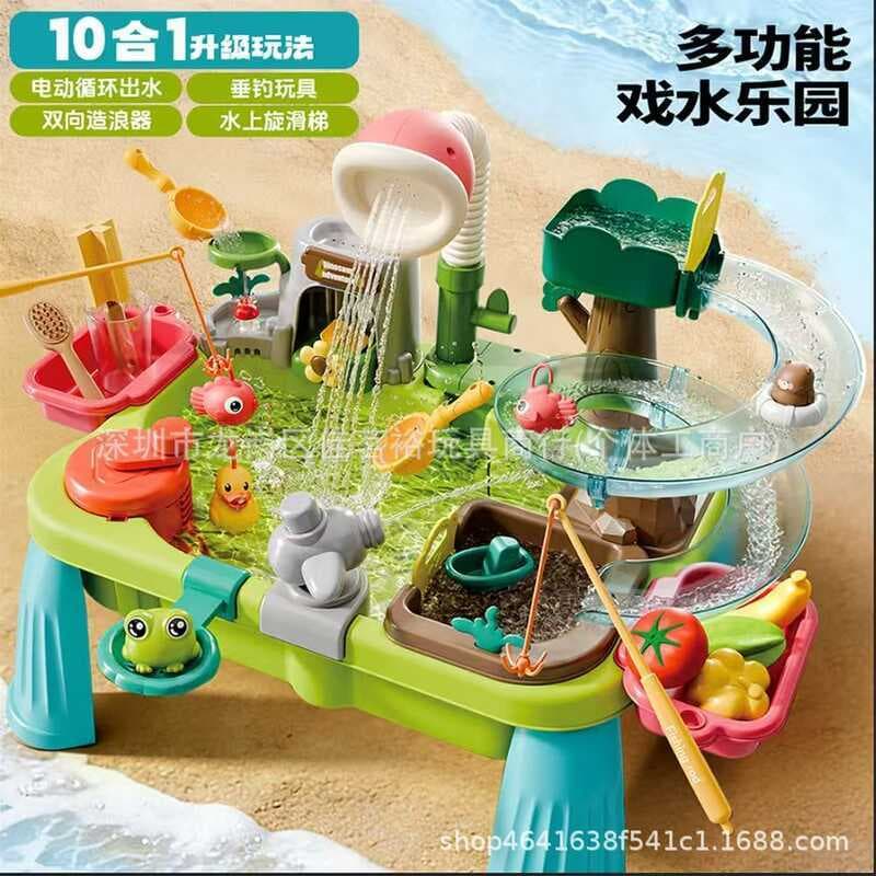 Crianças máquina de lavar louça cozinha brinquedos bebê brincando na água brincando na água paraíso pia circulação água