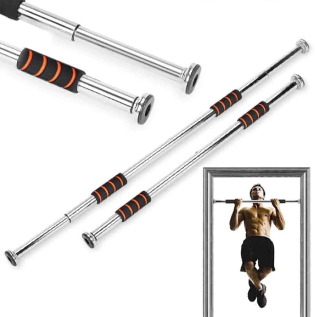 Barra Fixa de Porta Ajustável 62–92cm – Treino Musculação e Crossfit GT369