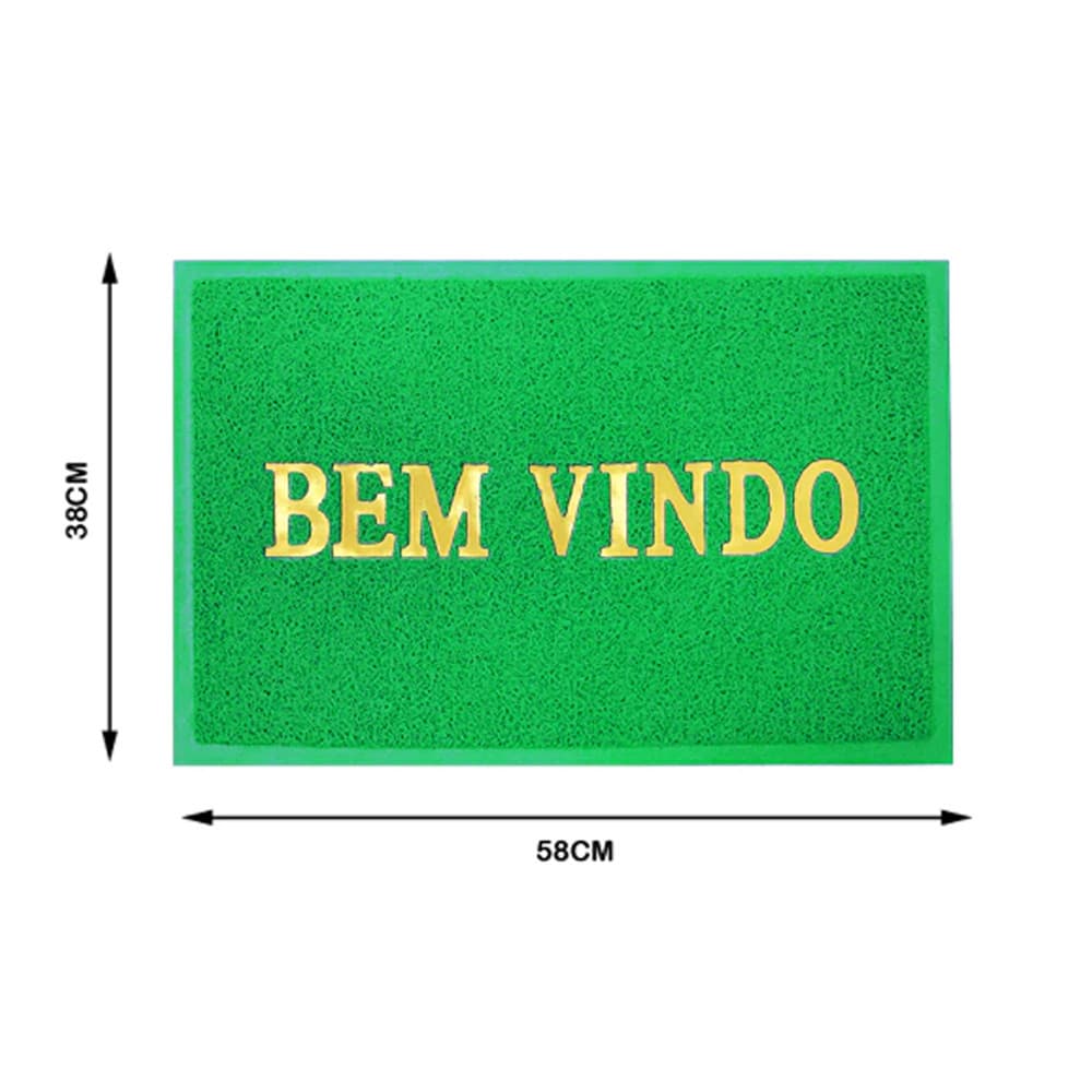 Tapete Anti-Derrapante Verde: Bem-Vindo com Estilo!