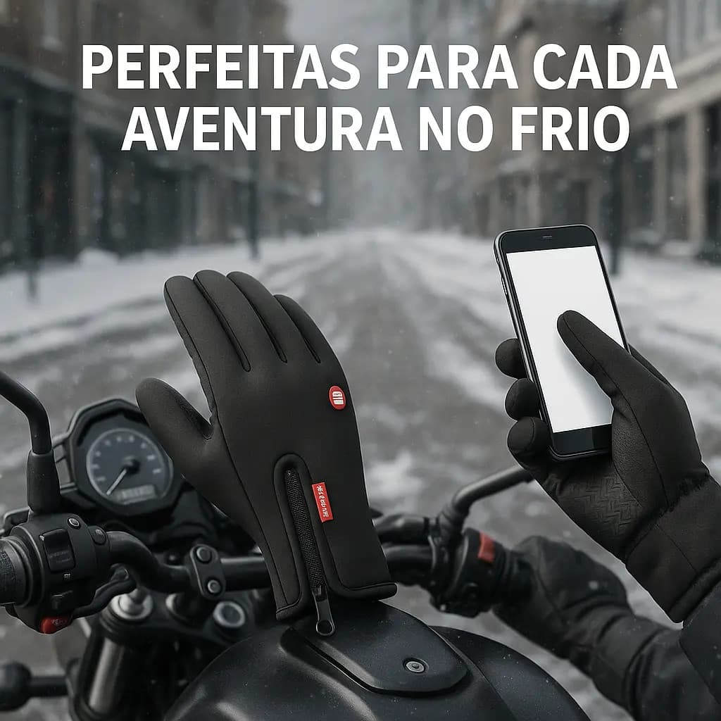 Luva Motoqueiro Impermeável Frio E Chuva Touch