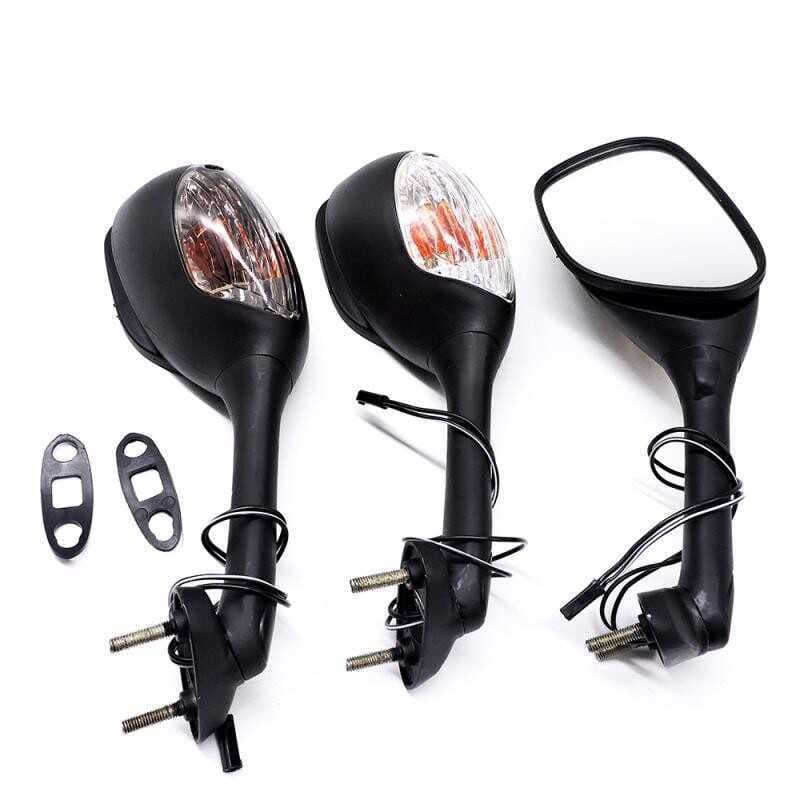 Espelho retrovisor para motocicleta e carro esportivo modificado com luz convexa espelho retrovisor de campo grande GSXR