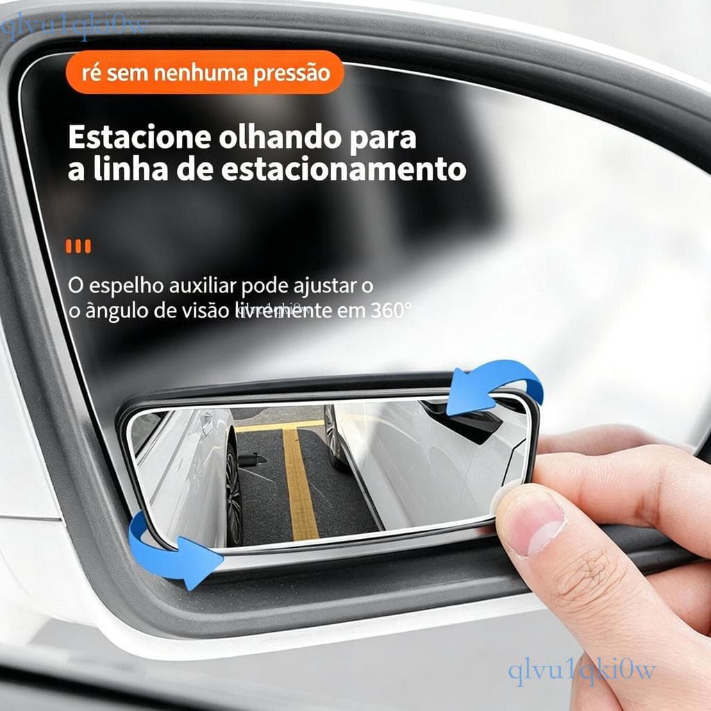 Espelho Auxiliar Universal para Carro e Moto, Retrovisor Ajustável ✨ki0ww