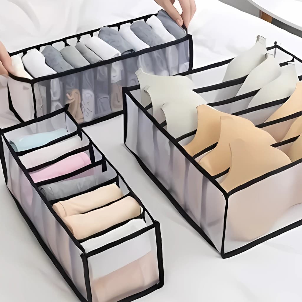 🧺✨ KIT 3 ORGANIZADORES DE GAVETA – TUDO NO LUGAR, SEM BAGUNÇA! ✨🧺