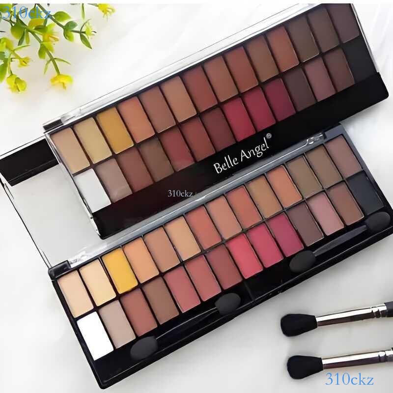 Paleta de Sombras Belle Angel 28 Cores Nude - Cores Neutras para Looks Versáteis e Naturais B013-1 🎄310ckz