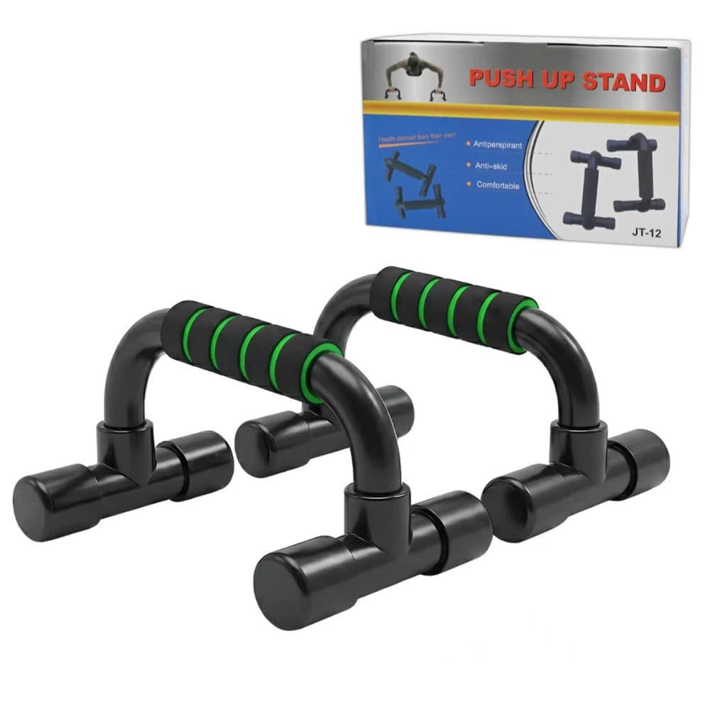Barra De Chão Apoio Para Flexão Ergonômicas Exercício Fitnes