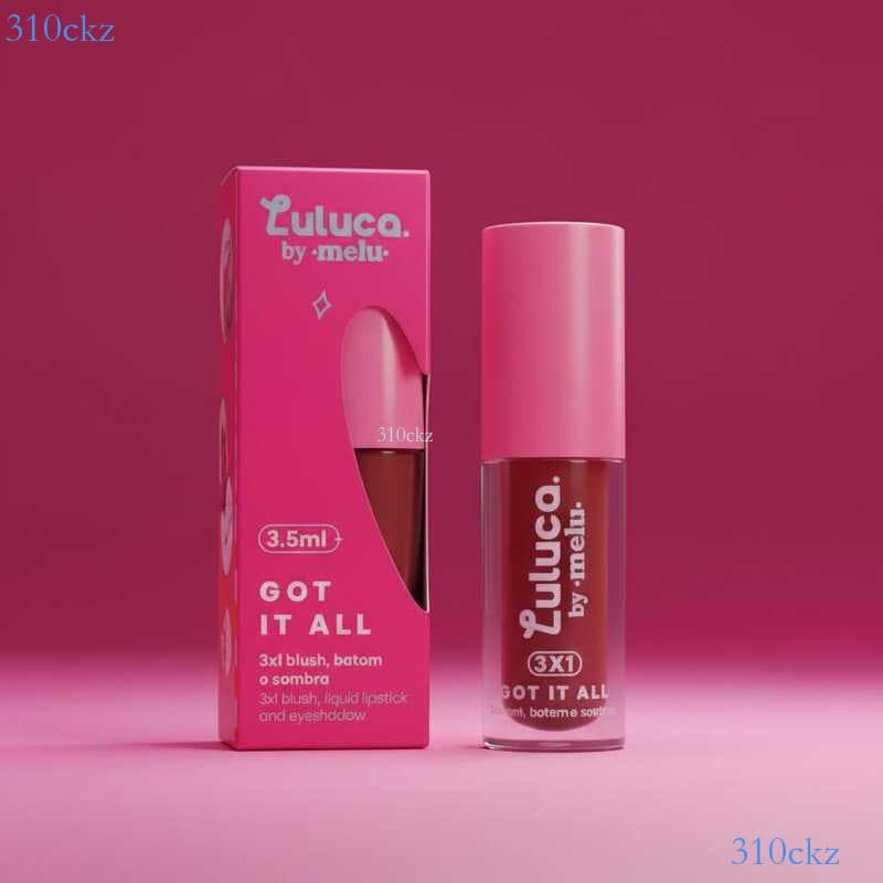 Produto 3 em 1 Luluca by Melu Ruby Rose - Blush, Batom e Sombra Multiuso RR-M1007 🎄310ckz