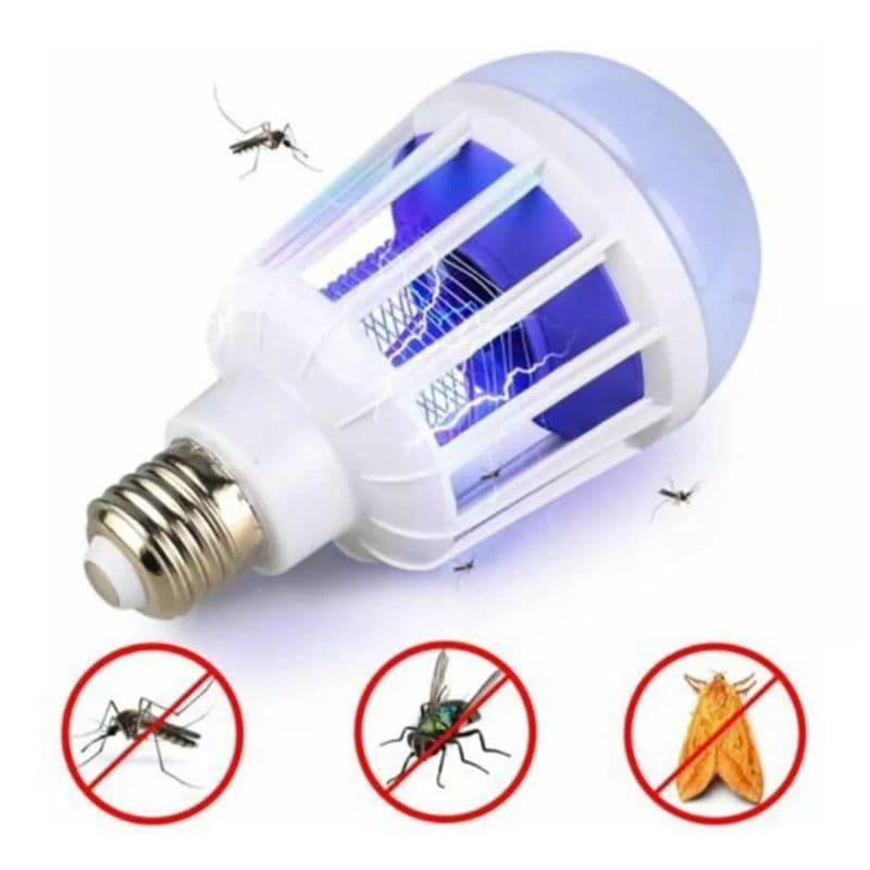 Lâmpada Led e UV Bulbo Repelente Mata Mosquito Moscas 15W - 110v