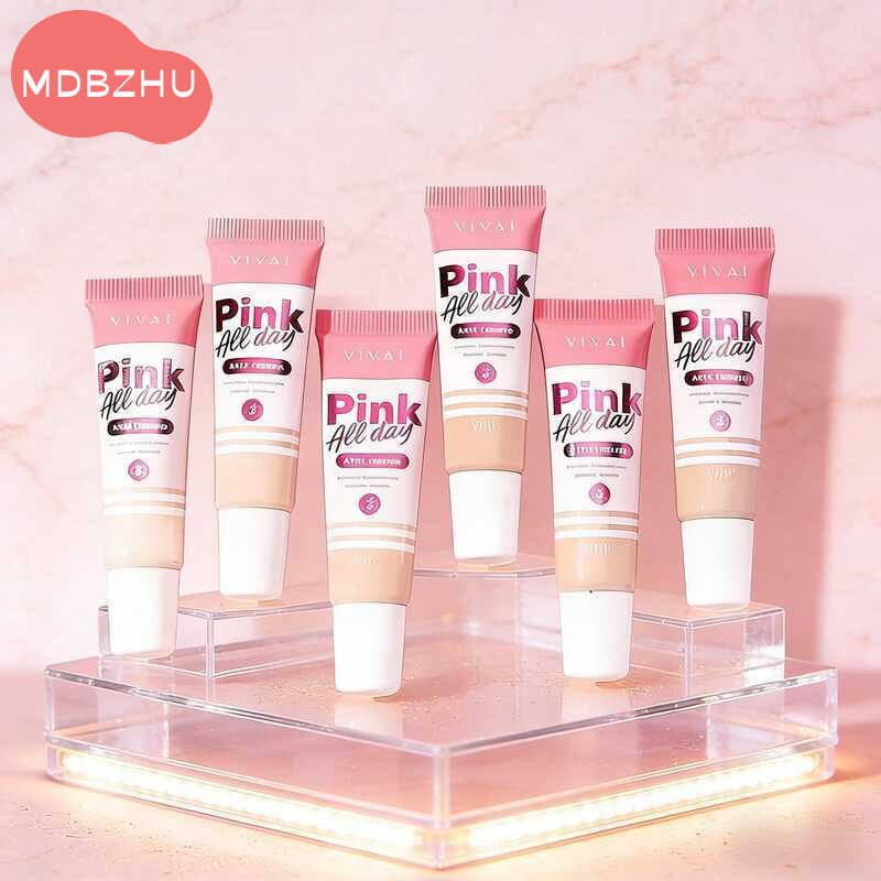 Base de Maquiagem Vivai Pink All Day 1104.1.1 - Textura Leve com Acabamento Natural e Confortável