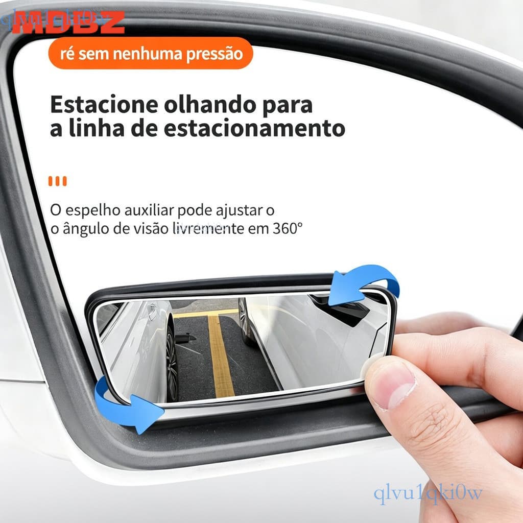 Espelho Auxiliar Universal para Carro e Moto, Retrovisor Ajustável 360° ✨ki0ww