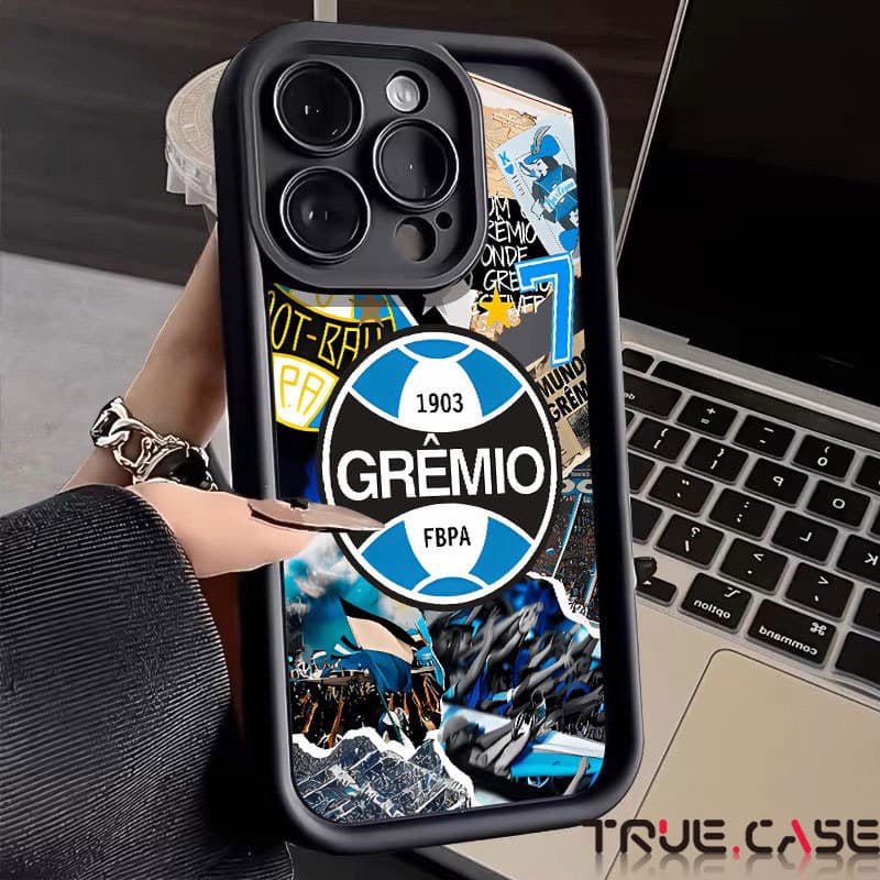 Capinha de Grêmio Futebol para for iPhone 7 8 X XR XS Max 11 12 13 14 15 16 17 Pro Max Plus capa anti impacto