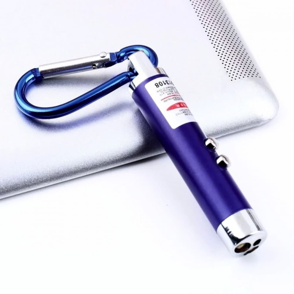 Caneta Laser 3 Em 1 Mini Lanterna Chaveiro Altomex AL-1280