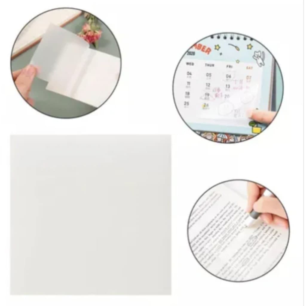 Kit 2 Bloco Post It 50 Unidades Notas Adesivas Transparentes