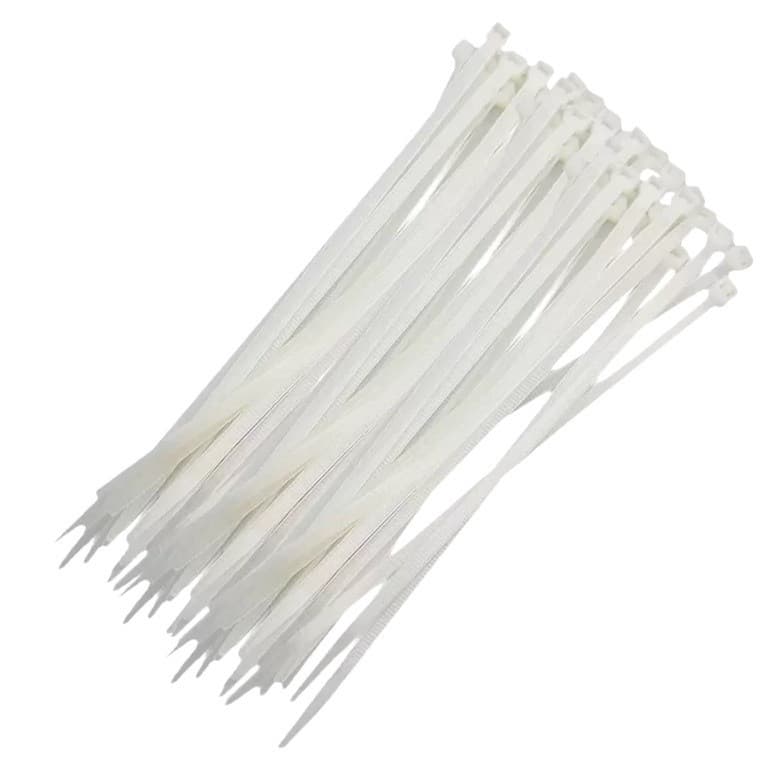 Abraçadeira De Nylon 200 X 4.8Mm Branco  4553455 Sparta