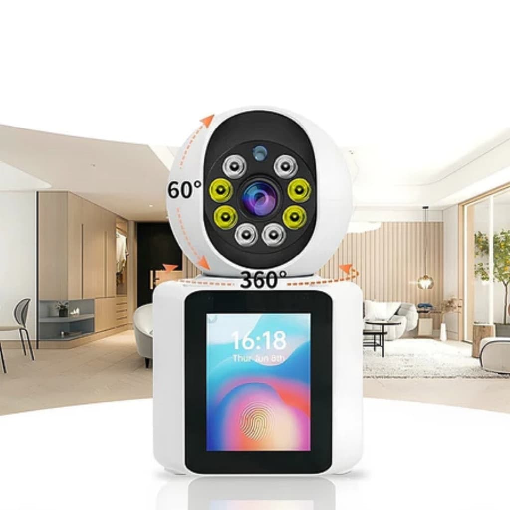 Câmera Babá Eletrônica Tela Full HD Chamada de Vídeo Monitoramento Wi-Fi Altomex Original AL-S391
