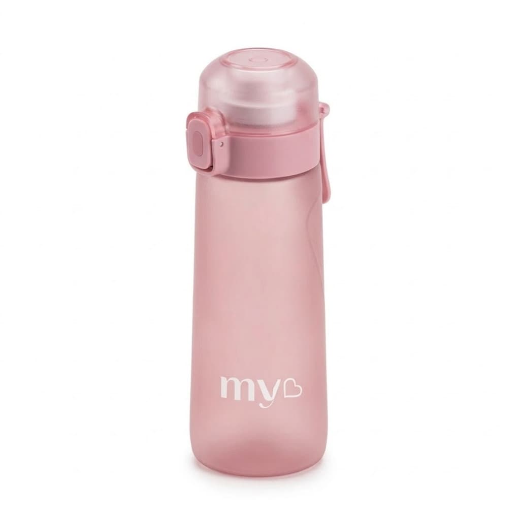 Garrafa Sense MyBest 600ml Rosa com Cápsula Aromática Água Fitness
